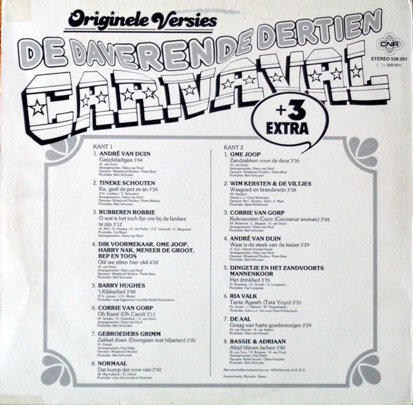 Various - De Daverende Dertien Carnaval + 3 Extra (LP) 51555