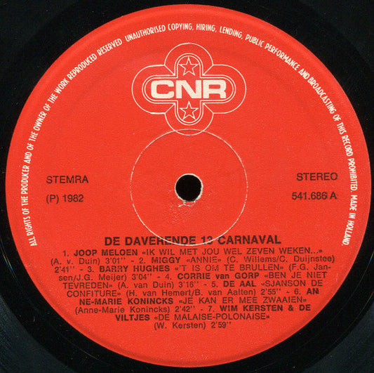 Various - De Daverende Dertien Carnaval (LP) 51358 Vinyl LP Vinyl Zeer Goed / Hoesje Goed "VINYLSINGLES.NL"