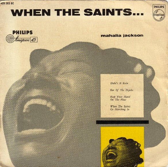 Mahalia Jackson And The Falls-Jones Ensemble - When The Saints Vinyl Singles EP Vinyl Very Good (VG) <br> Hoes Good Plus (G+)