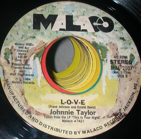 Johnnie Taylor - Lady, My Whole World Is You Vinyl Singles Vinyl Very Good (VG) <br> Hoes Good Plus (G+)