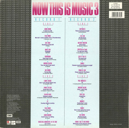 Various - Now This Is Music 3 (LP) 52398 Vinyl LP Dubbel Vinyl Zeer Goed / Hoesje Goed "VINYLSINGLES.NL"