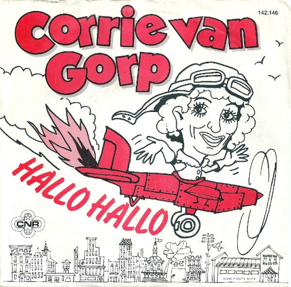 Corrie van Gorp - Hallo Hallo 43135 Vinyl Singles Vinyl Very Good (VG) <br> Hoes Good Plus (G+)