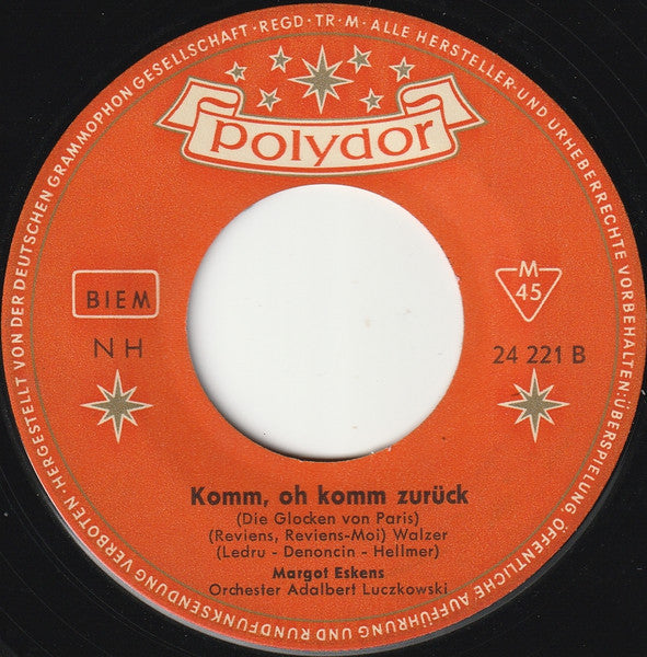 Margot Eskens - So Wunderbar, So Fabelhaft (The Strange Little Melody) 41023 Vinyl Singles Vinyl Very Good (VG) <br> Hoes Generic