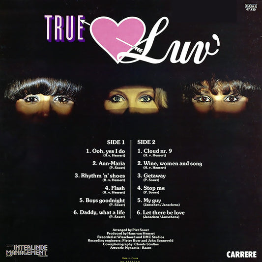 Luv' - True Luv' (LP) Vinyl LP Vinyl Zeer Goed / Hoesje Goed "VINYLSINGLES.NL"
