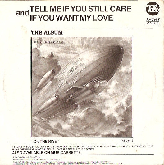 S.O.S. Band - Tell Me If You Still Care Vinyl Singles Vinyl Very Good (VG) <br> Hoes Good Plus (G+)