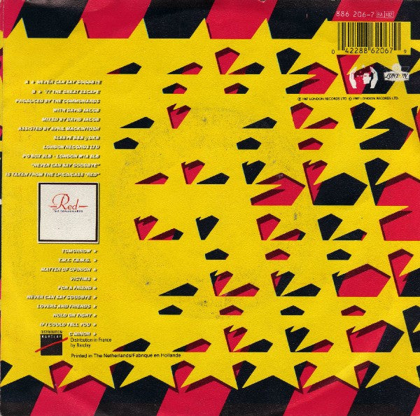 Communards - Never Can Say Goodbye Vinyl Singles Vinyl Very Good (VG) <br> Hoes Good Plus (G+)