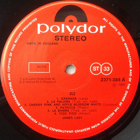 James Last - Olé (LP) 43421