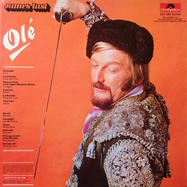 James Last - Olé (LP) Vinyl LP Vinyl Very Good (VG) <br> Hoes Good Plus (G+)