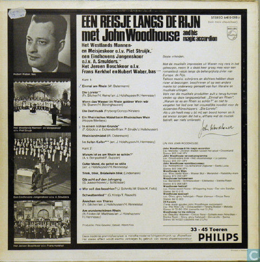 John Woodhouse - Een Reisje Langs De Rijn (LP) Vinyl LP Vinyl Zeer Goed / Hoesje Goed "VINYLSINGLES.NL"