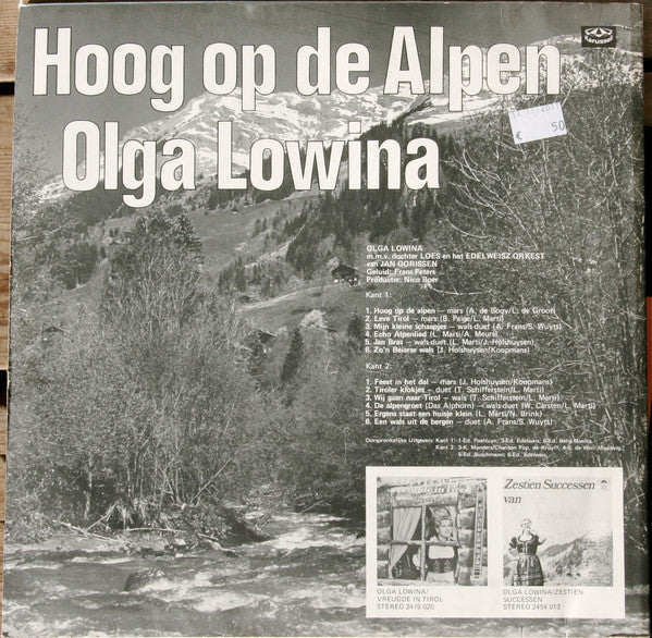 Olga Lowina - Hoog Op De Alpen (LP) Vinyl LP Vinyl Very Good (VG) <br> Hoes Good Plus (G+)
