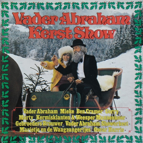 Various - Vader Abraham Kerst Show (LP) Vinyl LP Vinyl Very Good (VG) <br> Hoes Good Plus (G+)