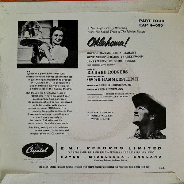 Rodgers & Hammerstein - Oklahoma! Vinyl Singles Vinyl Very Good (VG) <br> Hoes Good Plus (G+)
