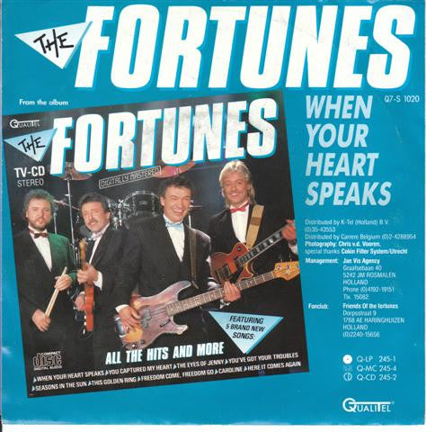 Fortunes - When Your Heart Speaks (Remix) Vinyl Singles Media VG+ / Sleeve G+