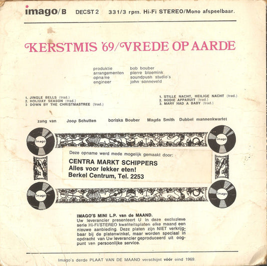 Various - Kerstmis '69 - Vrede Op Aarde Vinyl Singles Vinyl Zeer Goed / Hoesje Goed "VINYLSINGLES.NL"
