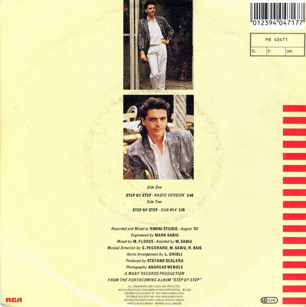 Silvio Pozzoli - Step By Step Vinyl Singles Vinyl Very Good (VG) <br> Hoes Good Plus (G+)