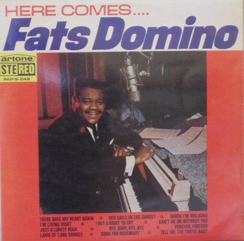 Fats Domino - Here Comes Fats Domino (LP) Vinyl LP Vinyl Very Good (VG) <br> Hoes Good Plus (G+)