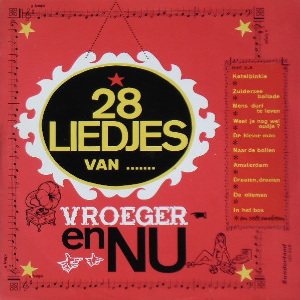 Various - ** Liedjes Van ....... Vroeger En Nu (LP) Vinyl LP Vinyl Very Good (VG) <br> Hoes Good Plus (G+)
