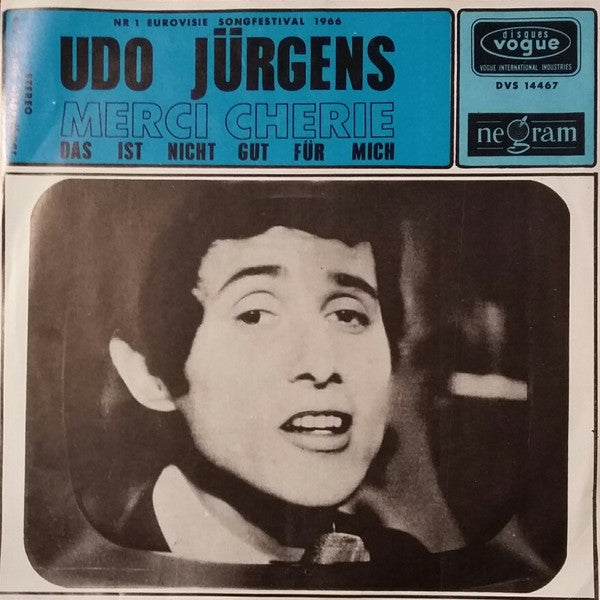 Udo Jürgens - Merci Chérie Vinyl Singles Vinyl Very Good (VG) <br> Hoes Good Plus (G+)