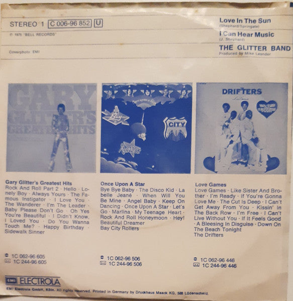 Glitter Band - Love In The Sun Vinyl Singles Vinyl Goed / Hoes Redelijk