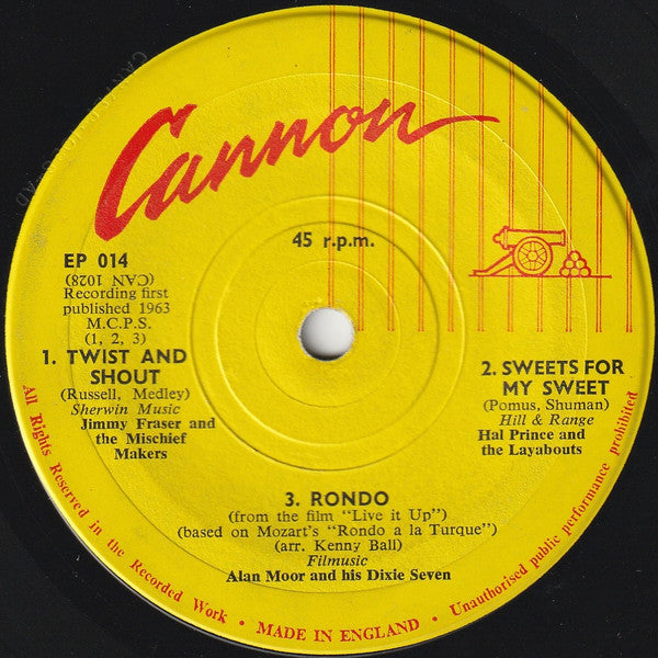 Various - Cannon Ep Vinyl Singles Vinyl Very Good (VG) <br> Hoes Good Plus (G+)