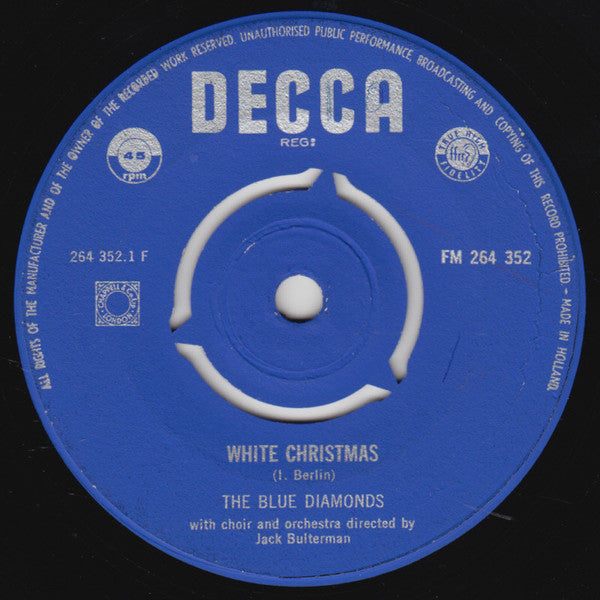 Blue Diamonds - White Christmas Vinyl Singles