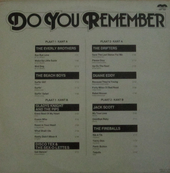 Various - Do You Remember (LP) Vinyl LP Dubbel Vinyl Very Good (VG) <br> Hoes Good Plus (G+)