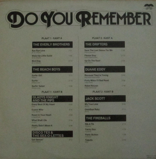 Various - Do You Remember (LP) Vinyl LP Dubbel Vinyl Zeer Goed / Hoesje Goed "VINYLSINGLES.NL"