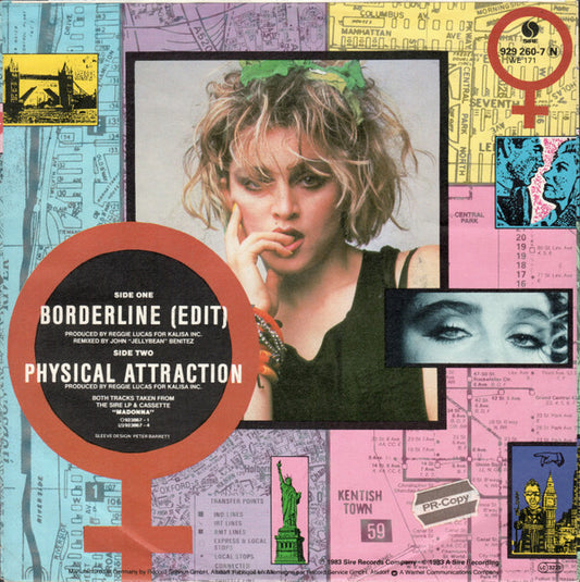 Madonna - Borderline Vinyl Singles Vinyl Zeer Goed / Hoesje Goed "VINYLSINGLES.NL"