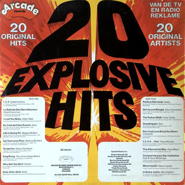 Various - 20 Explosive Hits (LP)