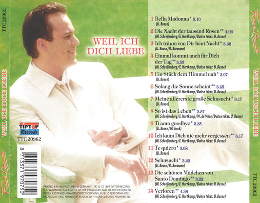 Frans Bauer - Weil Ich Dich Liebe (CD) Compact Disc Goede Staat "VINYLSINGLES.NL"