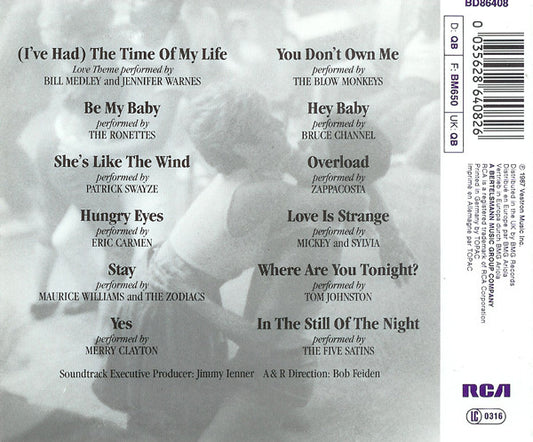 Various - Dirty Dancing (CD) 71089 Compact Disc Goede Staat "VINYLSINGLES.NL"