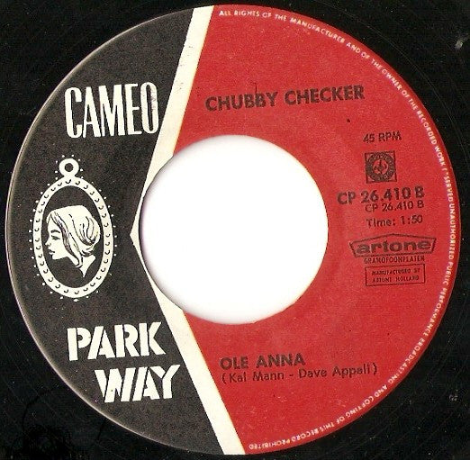 Chubby Checker - Hooka Tooka Vinyl Singles Vinyl Very Good (VG) <br> Hoes Good Plus (G+)