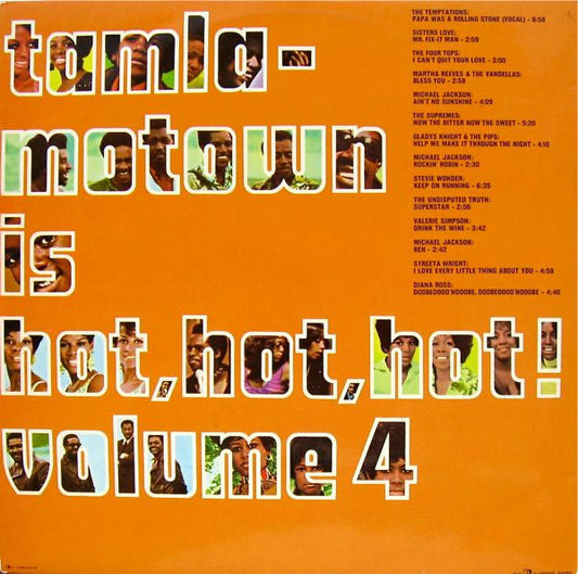 Various - Tamla-Motown Is Hot, Hot, Hot! Volume 4 (LP) Vinyl LP Vinyl Zeer Goed / Hoesje Goed "VINYLSINGLES.NL"