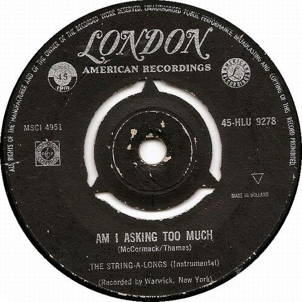 String-A-Longs - Wheels Vinyl Singles Vinyl Very Good (VG) <br> Hoes Generic