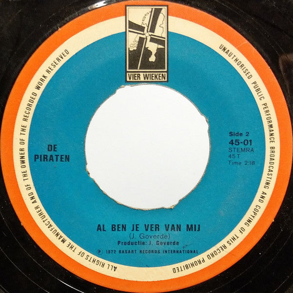 Piraten - Aloha, Mijn Bruine Madonna Vinyl Singles Vinyl Zeer Goed / Hoesje Generic "VINYLSINGLES.NL"