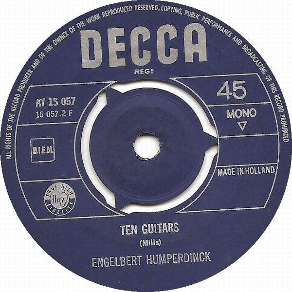 Engelbert Humperdinck - Release Me 39913 Vinyl Singles Vinyl Very Good (VG) <br> Hoes Good Plus (G+)