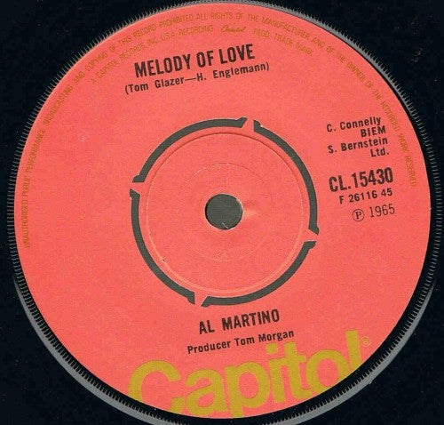 Al Martino - Spanish Eyes Vinyl Singles Vinyl Goed / Hoes Generic