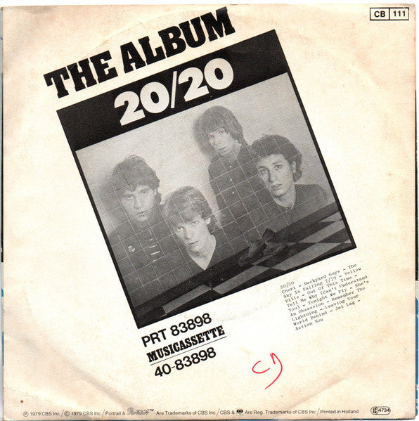 20/20 - Cheri Vinyl Singles Vinyl Very Good (VG) <br> Hoes Good Plus (G+)