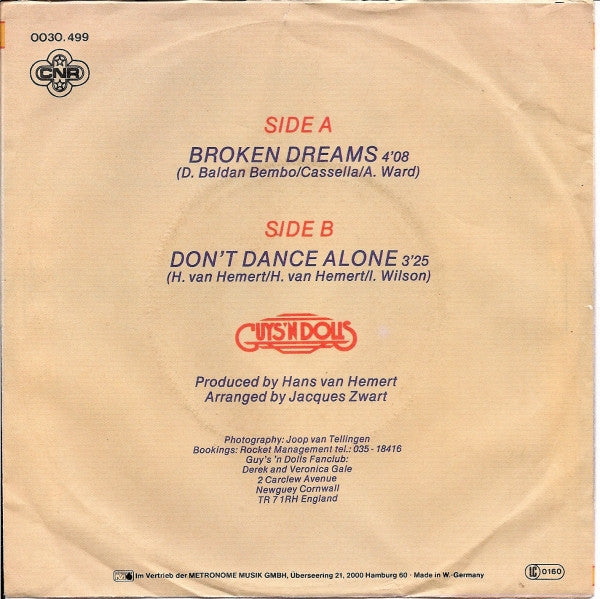 Guys 'n' Dolls - Broken Dreams 19294 Vinyl Singles