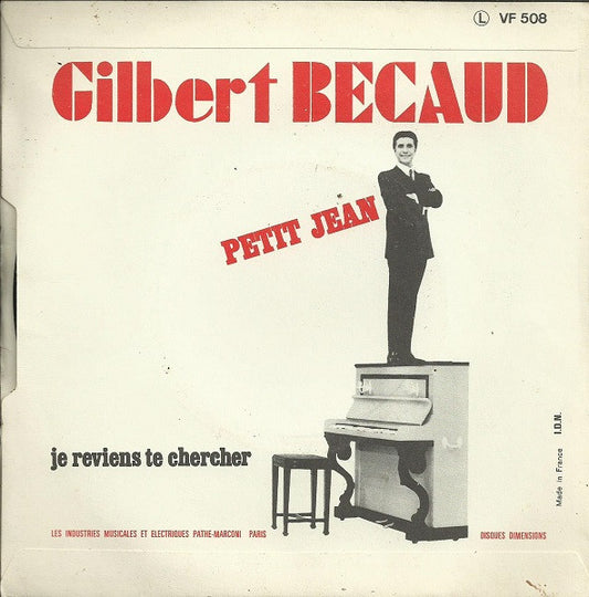 Gilbert Bécaud - Je Reviens Te Chercher Vinyl Singles Vinyl Zeer Goed / Hoesje Goed "VINYLSINGLES.NL"
