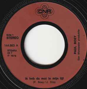 Paul Boey - 'K Heb De Mot In Me Lijf 36704 Vinyl Singles VINYLSINGLES.NL
