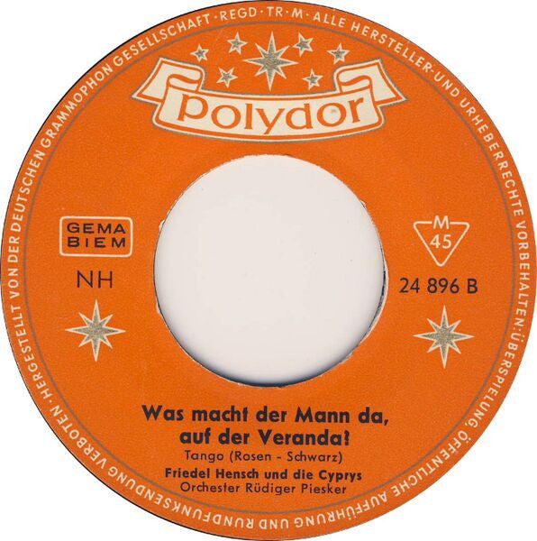 Friedel Hensch Und Die Cyprys - Der Mond Von Wanne-Eickel Vinyl Singles Vinyl Very Good (VG) <br> Hoes Generic