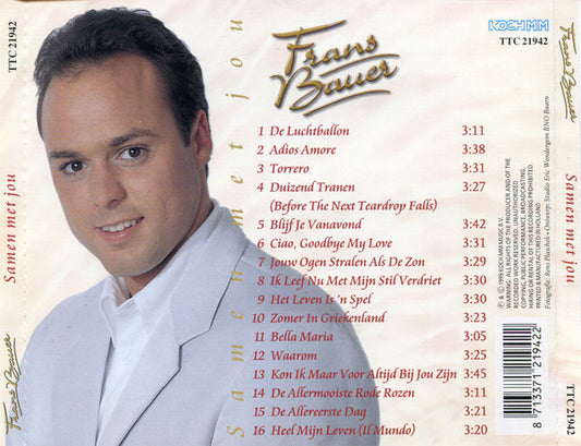 Frans Bauer - Samen Met Jou (CD) Compact Disc Goede Staat "VINYLSINGLES.NL"