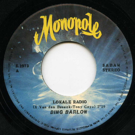 Bing Barlow - Lokale Radio Vinyl Singles