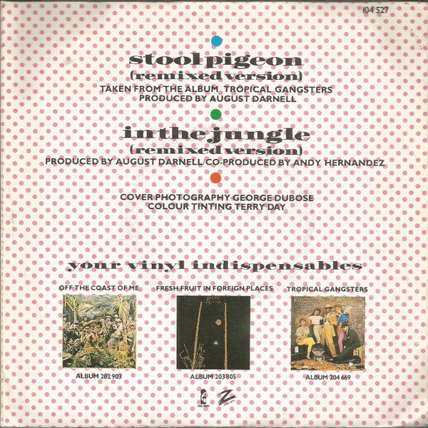 Kid Creole And The Coconuts - Stool Pigeon Vinyl Singles Vinyl Very Good (VG) <br> Hoes Good Plus (G+)