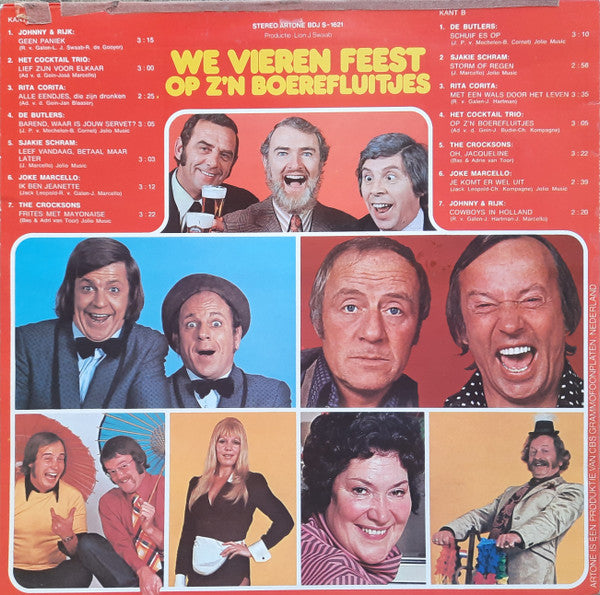 Various - We Vieren Feest Op Z'n Boereluitjes (LP) Vinyl LP Vinyl Very Good (VG) <br> Hoes Good Plus (G+)