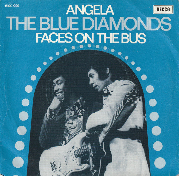 Blue Diamonds - Angela Vinyl Singles Vinyl Very Good (VG) <br> Hoes Good Plus (G+)