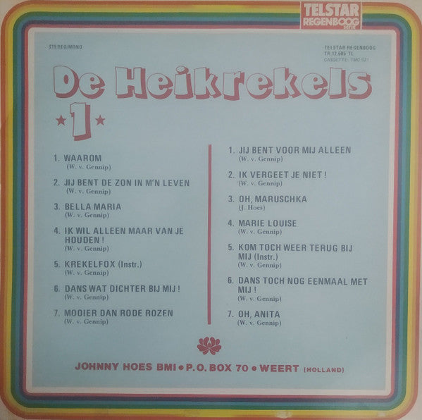 Heikrekels - De Heikrekels (LP) Vinyl LP Vinyl Very Good (VG) <br> Hoes Good Plus (G+)