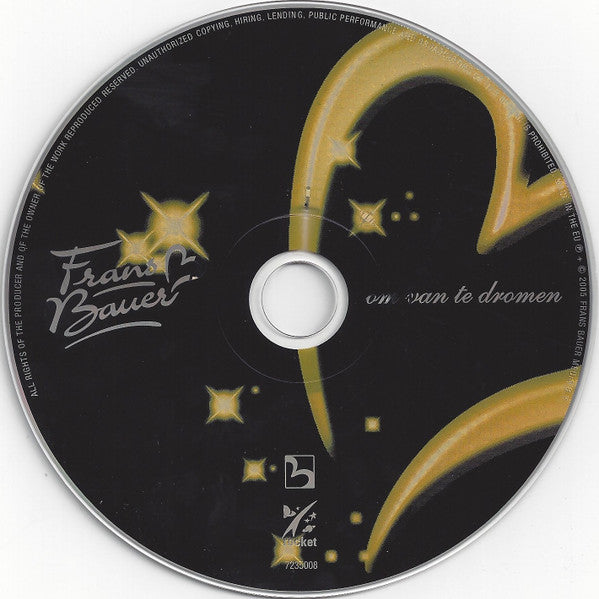 Frans Bauer - Om Van Te Dromen (CD) Compact Disc Vinyl Very Good (VG) <br> Hoes Good Plus (G+)