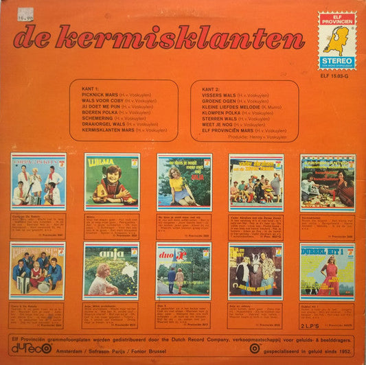 Kermisklanten - De Kermisklanten (LP) Vinyl LP Vinyl Zeer Goed / Hoesje Goed "VINYLSINGLES.NL"
